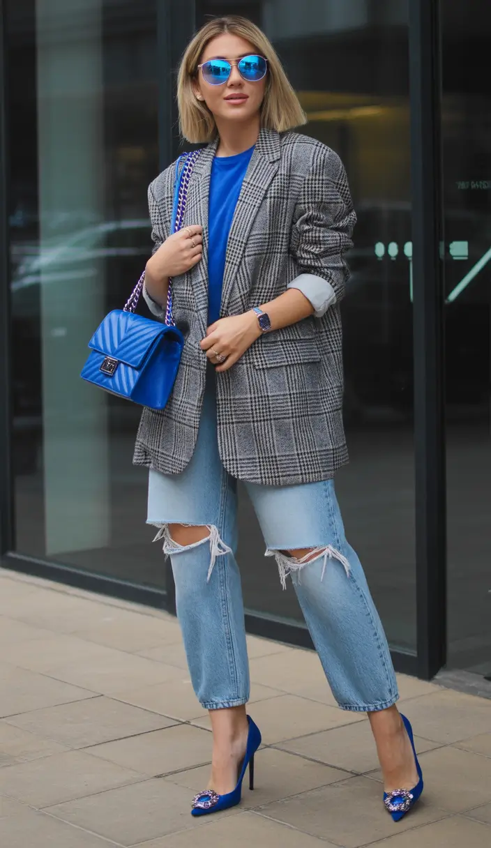 Every Day Spring Outfits Tailored Layers with a Pop of Color