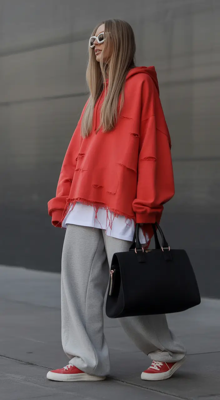 midsize spring outfits Soft Hoodies and Elevated Athleisure