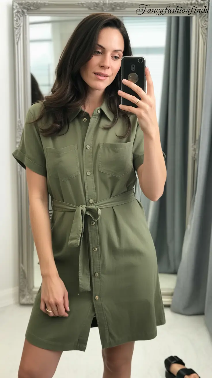 midsize spring outfits Utility Dresses with Everyday Ease
