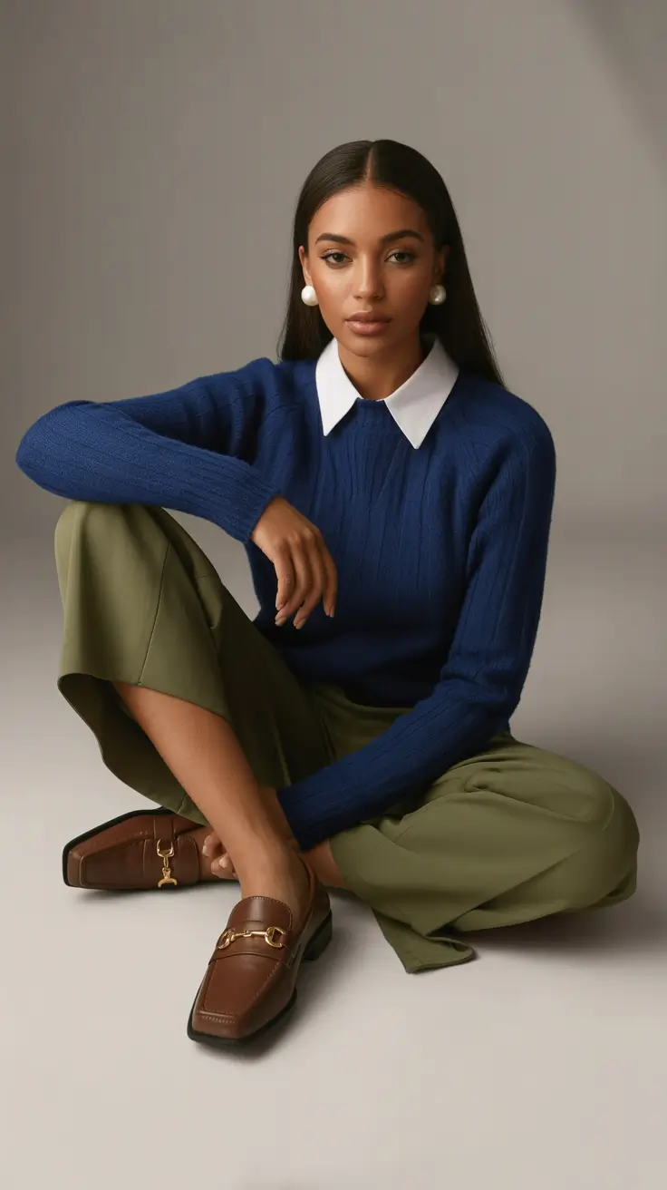 chic modest spring outfits 2026 Polished Knitwear with a Modern Feminine Touch