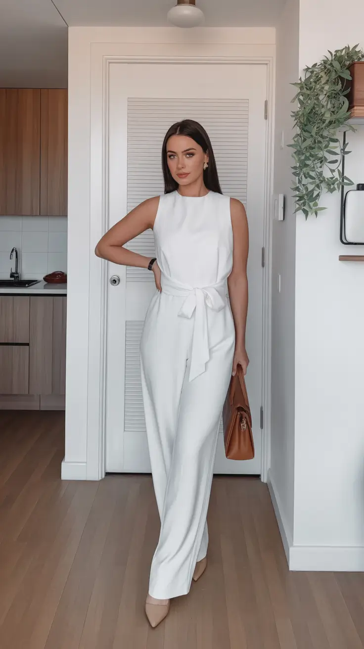 spring outfits 2026 trends Minimal White Casual Chic