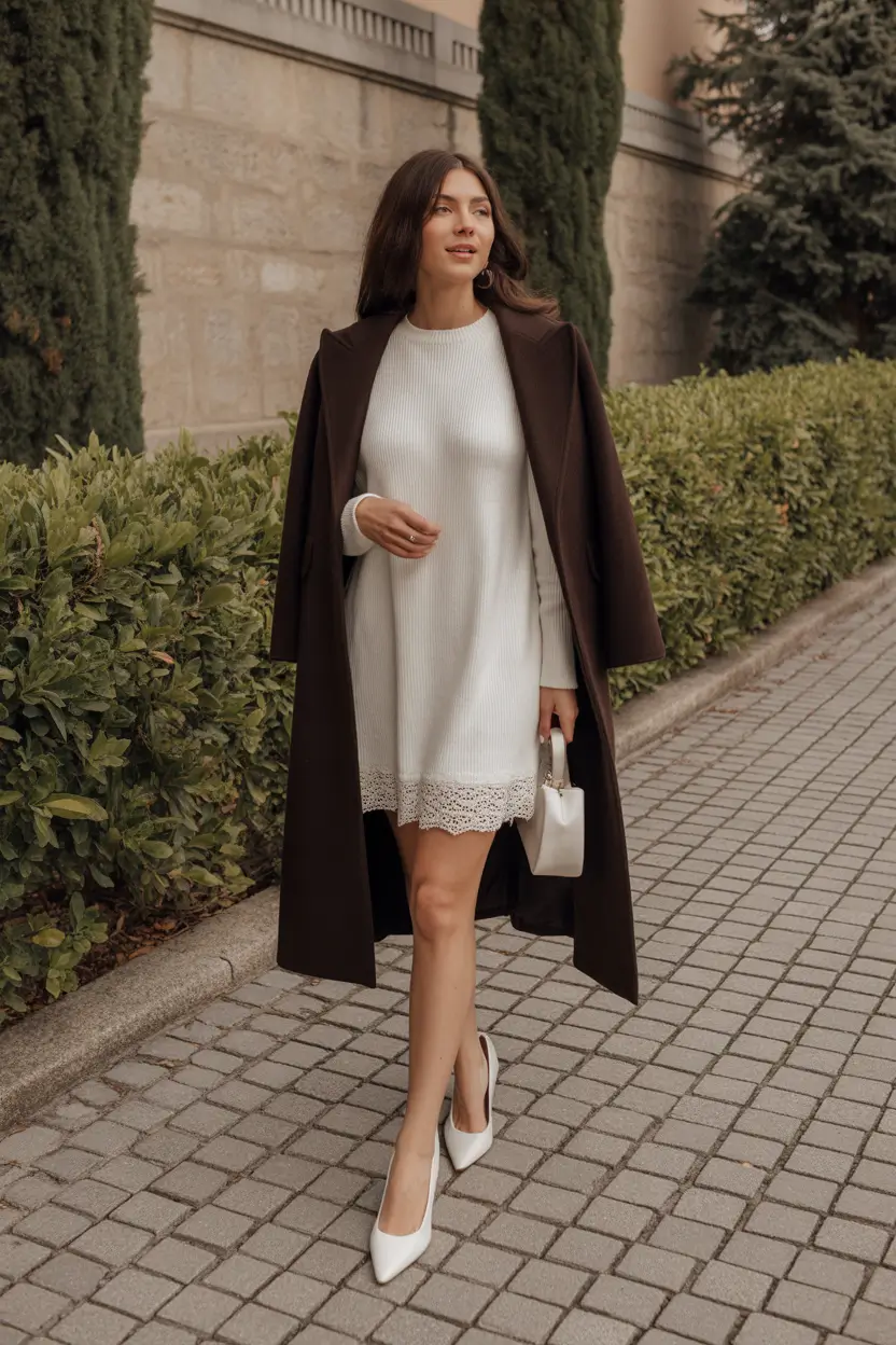 spring outfits 2026 trends Knit Dress Chic