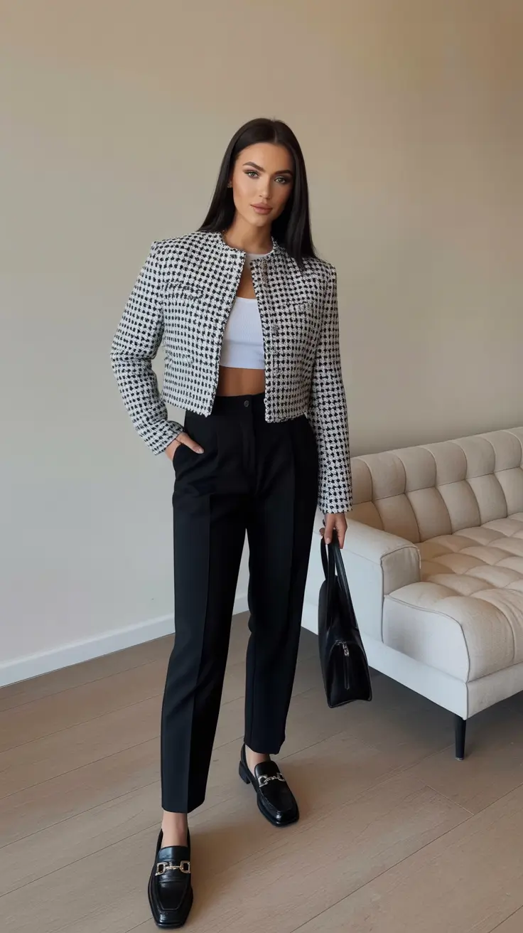 spring outfits 2026 trends Modern Tweed Style