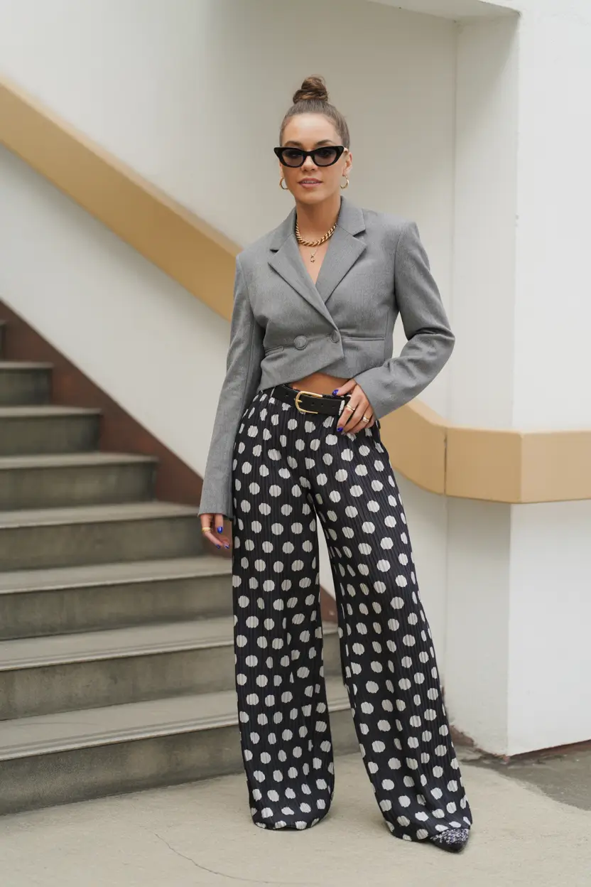 Spring blazer outfits Cropped Grey Blazer Styling That Feels Fresh and Fun