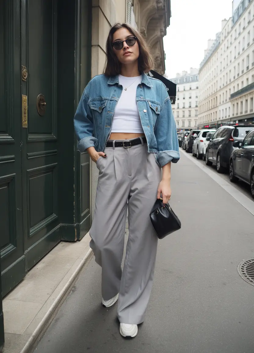 Spring Capsule Wardrobe Denim Layers and Paris Street Ease