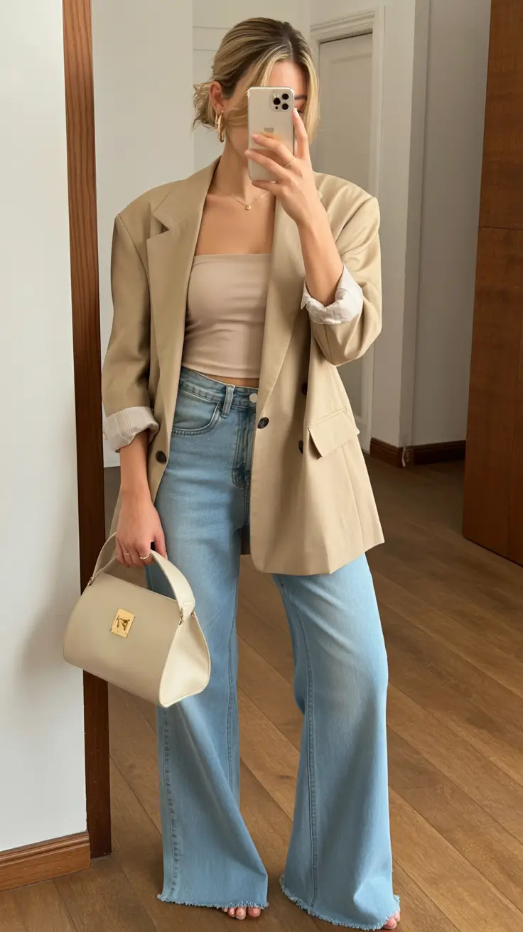 Spring Capsule Wardrobe Classic Blazers with Denim 2026 Casual Chic