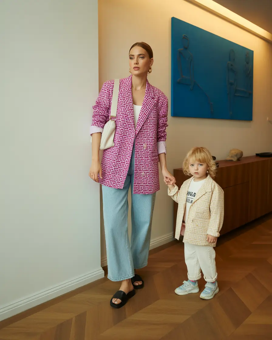 21 elegant spring mom outfits 2026 Statement Blazers and Denim for Trend-Forward Moms