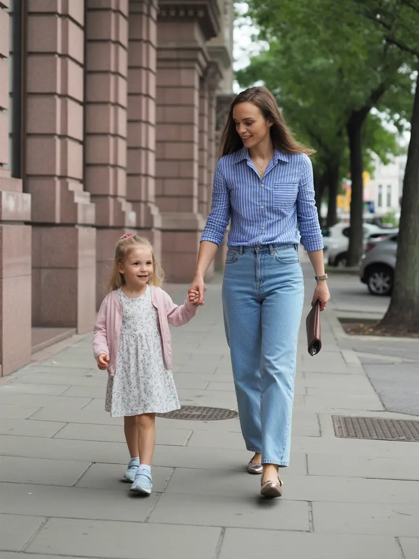21 elegant spring mom outfits 2026 Polished Stripes That Blur the Line Between Work and Weekend