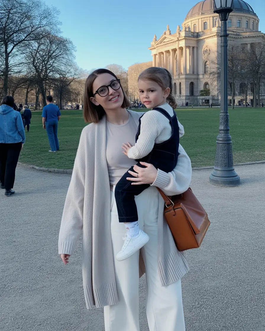 21 elegant spring mom outfits 2026 Light Layers and Soft Neutrals for Cool Spring Walks