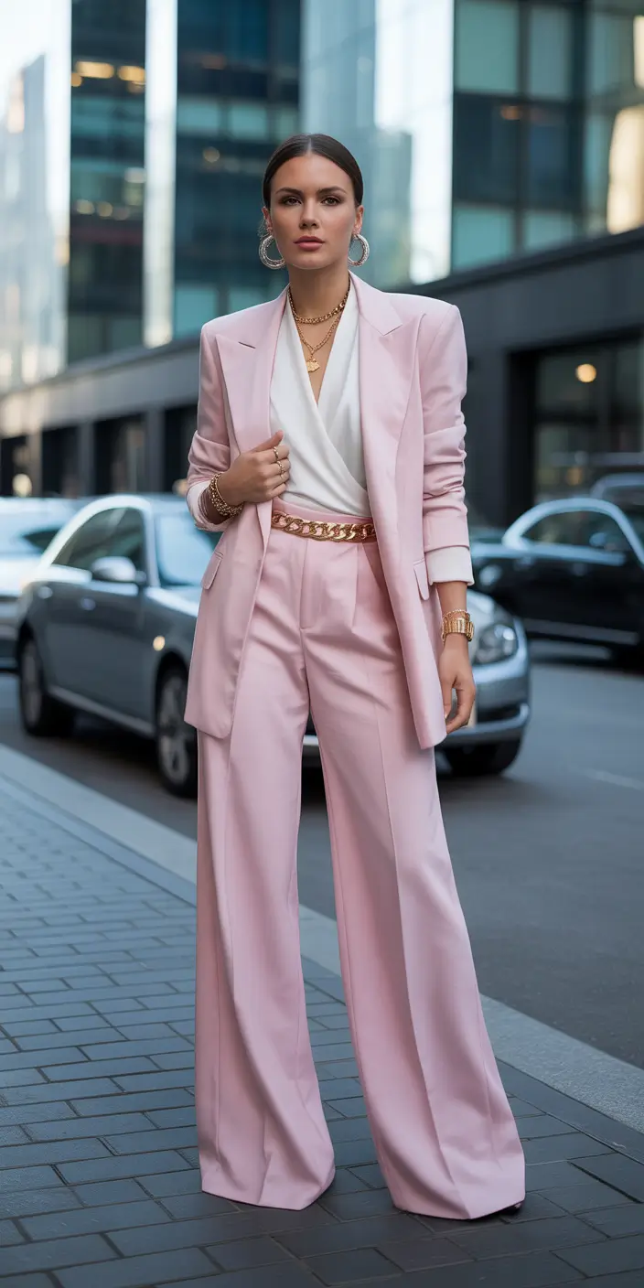 Spring Office Outfits Blush Suit Outfit Ideas for Women Casual Classy Spring Style