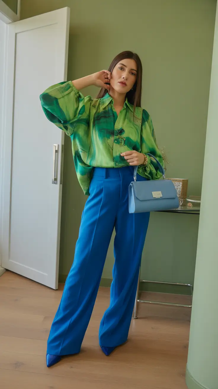 Spring Outfits for Women Over 40 Artful Color Mixing for a Bold Spring Statement