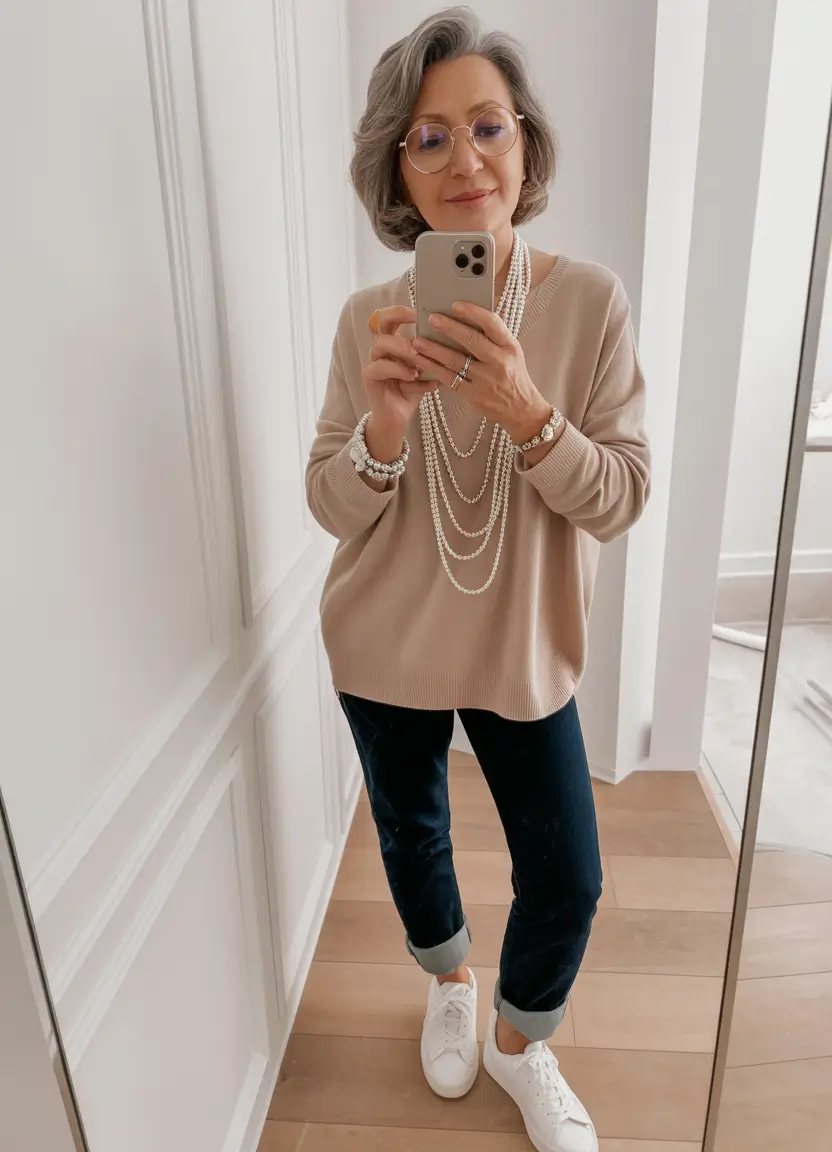 Spring Outfits for Women Over 50 Soft Knitwear and Everyday Elegance