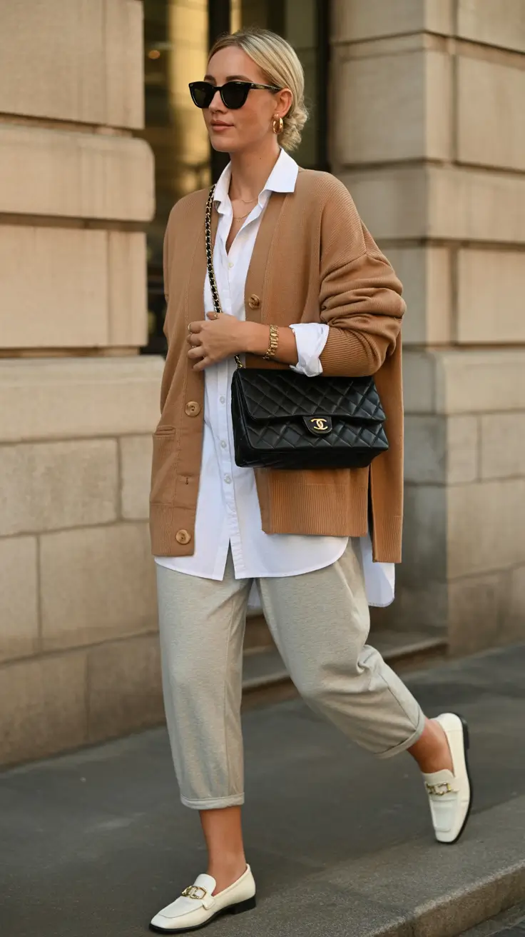 Spring Wardrobe Classic Camel Layers with Parisian Everyday Elegance
