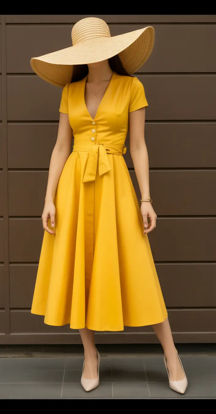 spring wedding outfit Sunshine Yellow Dresses for the Joyful Wedding Guest