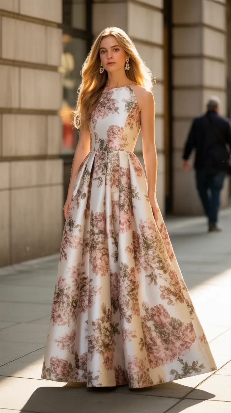 spring wedding outfit Golden Hour Florals for a Grand Spring Entrance