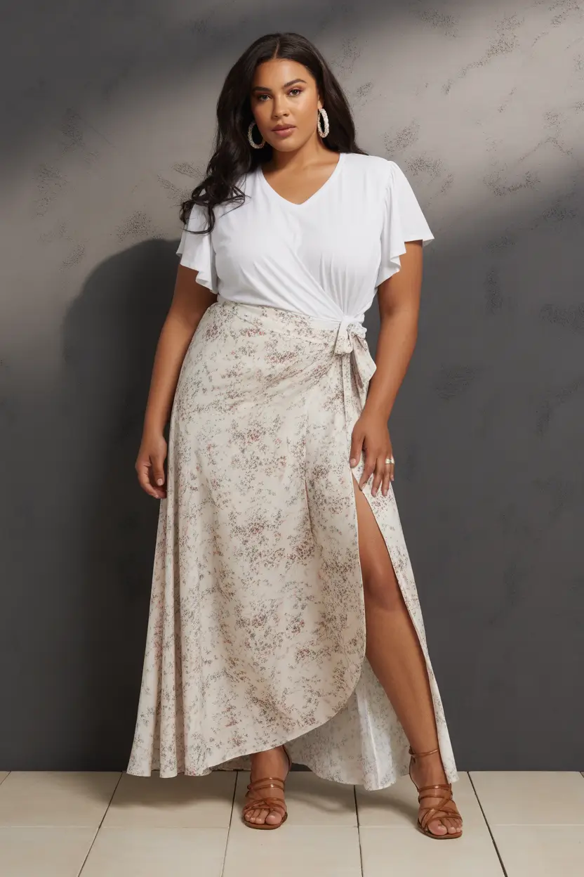 spring skirt outfits Wrap Skirts That Celebrate Shape and Movement