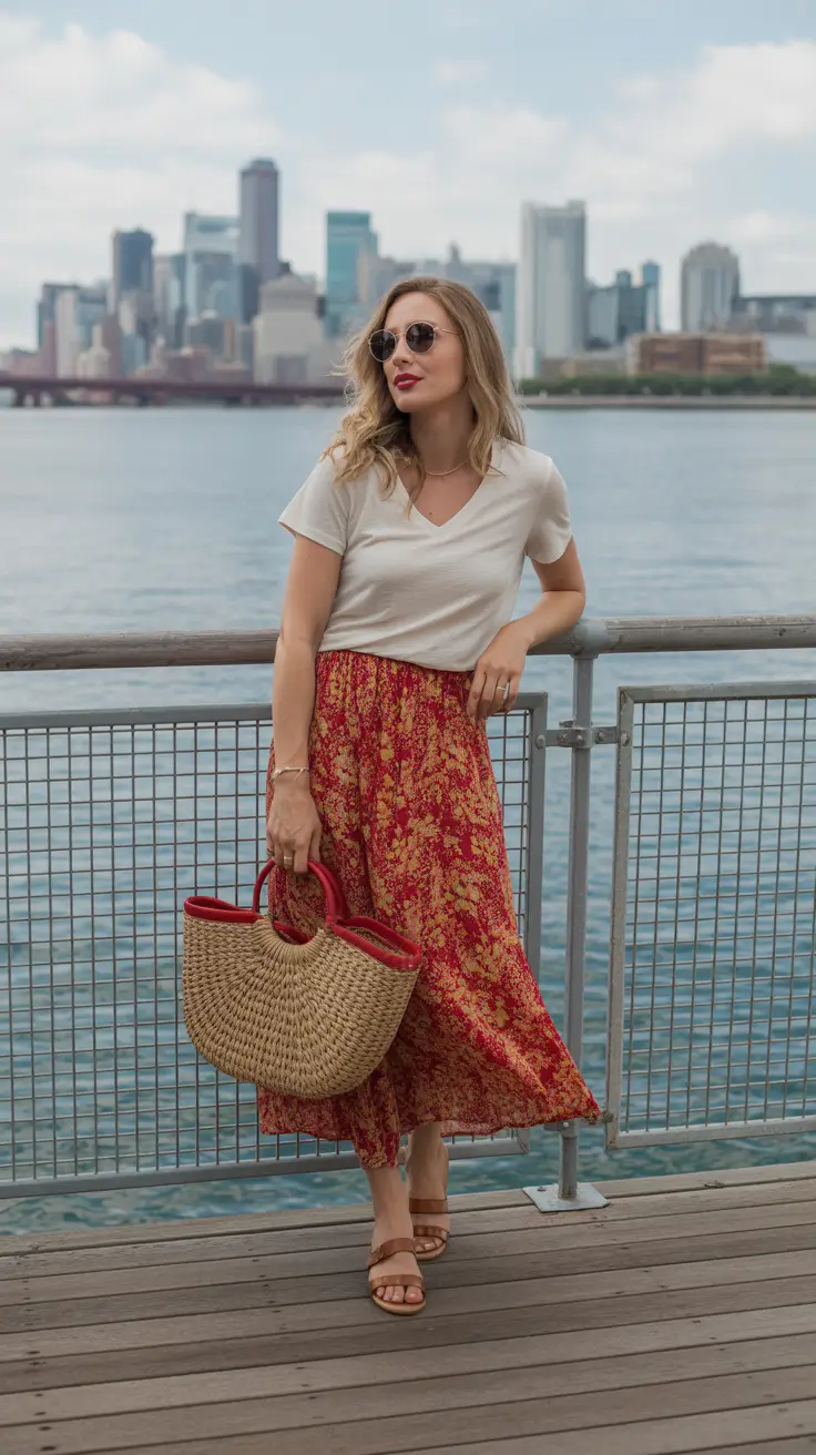 spring skirt outfits Floral Skirts That Feel Like a Getaway