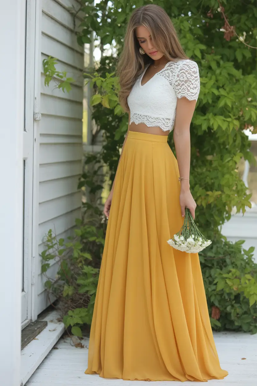spring skirt outfits Sunlit Yellow Skirts and the Soft Power of Color