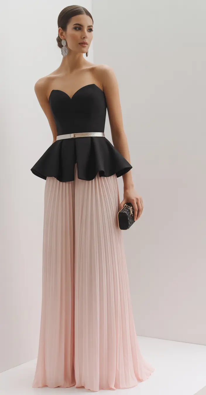 spring birthday outfit Classic Black and Blush for Timeless Birthday Elegance