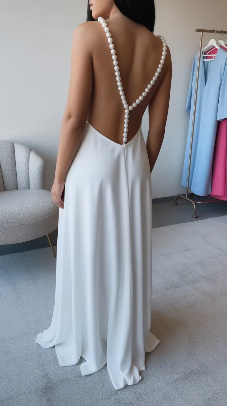 spring birthday outfit Minimal White With a Pearl-Back Statement