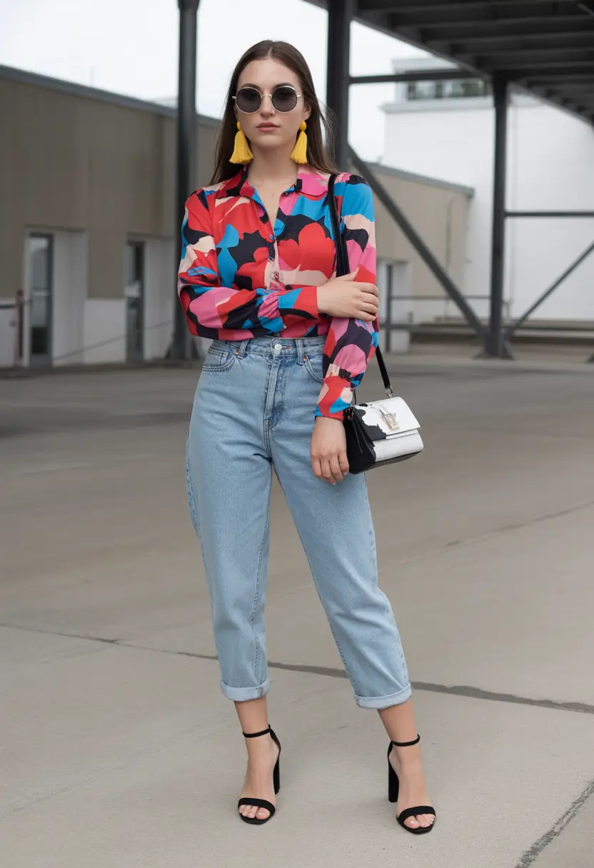 spring jeans outfit Playful Prints Everyday Denim