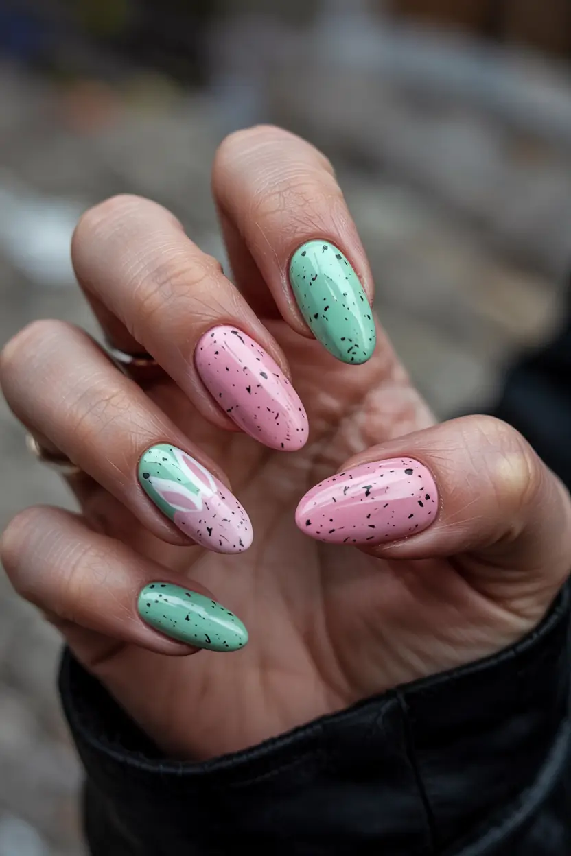 cute spring nails Speckled Pastel Eggs - The Most Easter, But Make It Chic Set