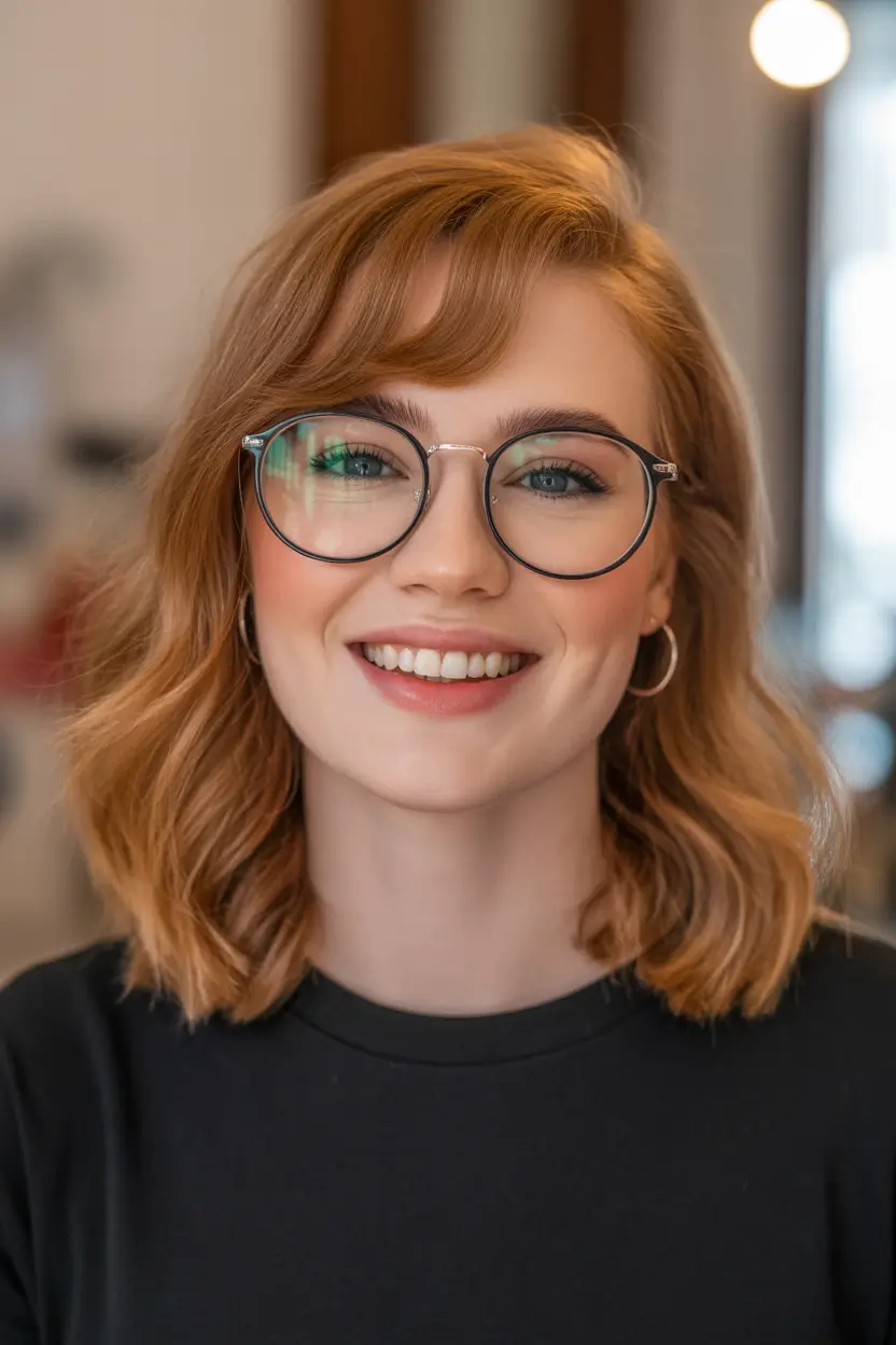 Spring Haircuts for Chubby Faces Soft Shoulder Grazing Lob With Effortless Movement