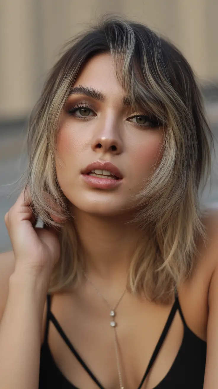 Spring Haircuts for Chubby Faces Soft Dimensional Medium Length Layers With Airy Movement