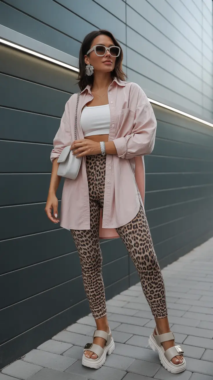 leggings outfit spring Leopard Leggings That Bring Instant Fashion Energy