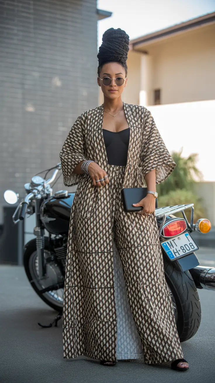 Spring vacation outfits Printed Kimonos for Powerful Plus Size Vacation Glam