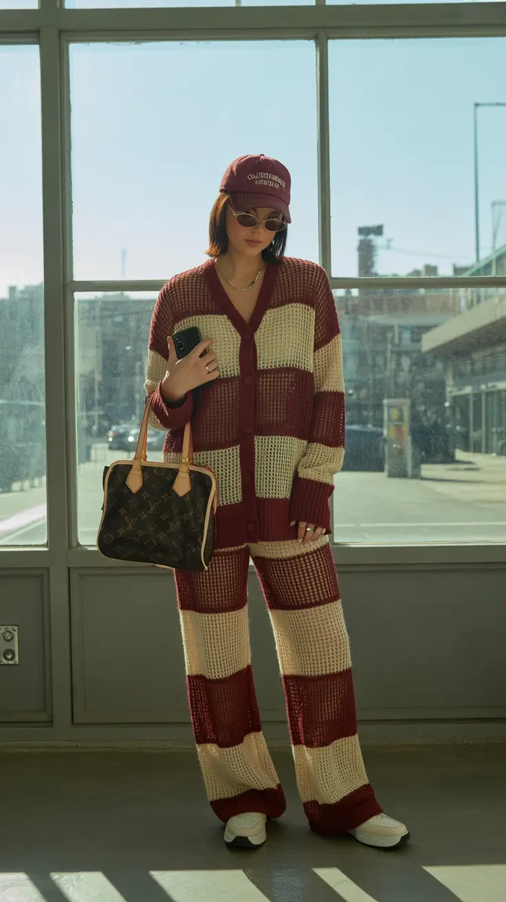 Spring vacation outfits Sporty Retro Comfort for Long Travel Days