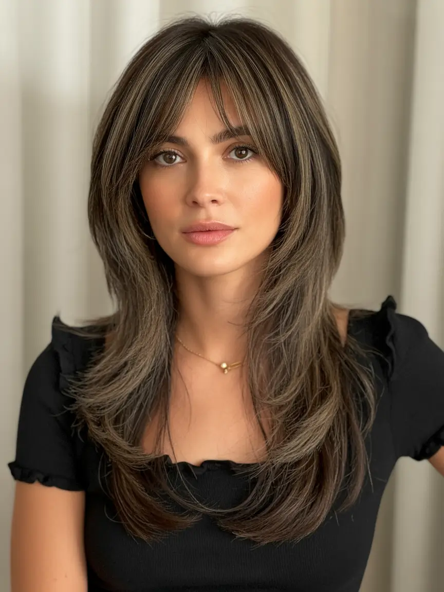 spring shag hairstyle Classic Layered Long Shag With Timeless Volume