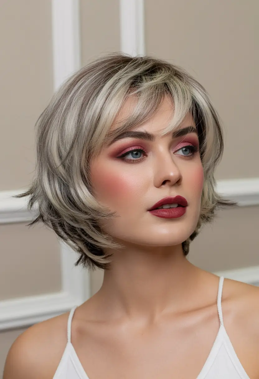 spring bob haircut Layered Ash Bob With a 90s Revival Feel