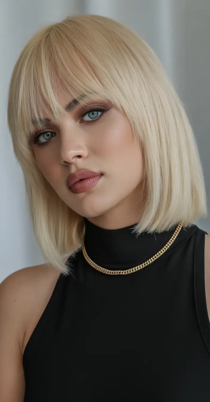 spring bob haircut Classic Straight Bob With Italian Simplicity