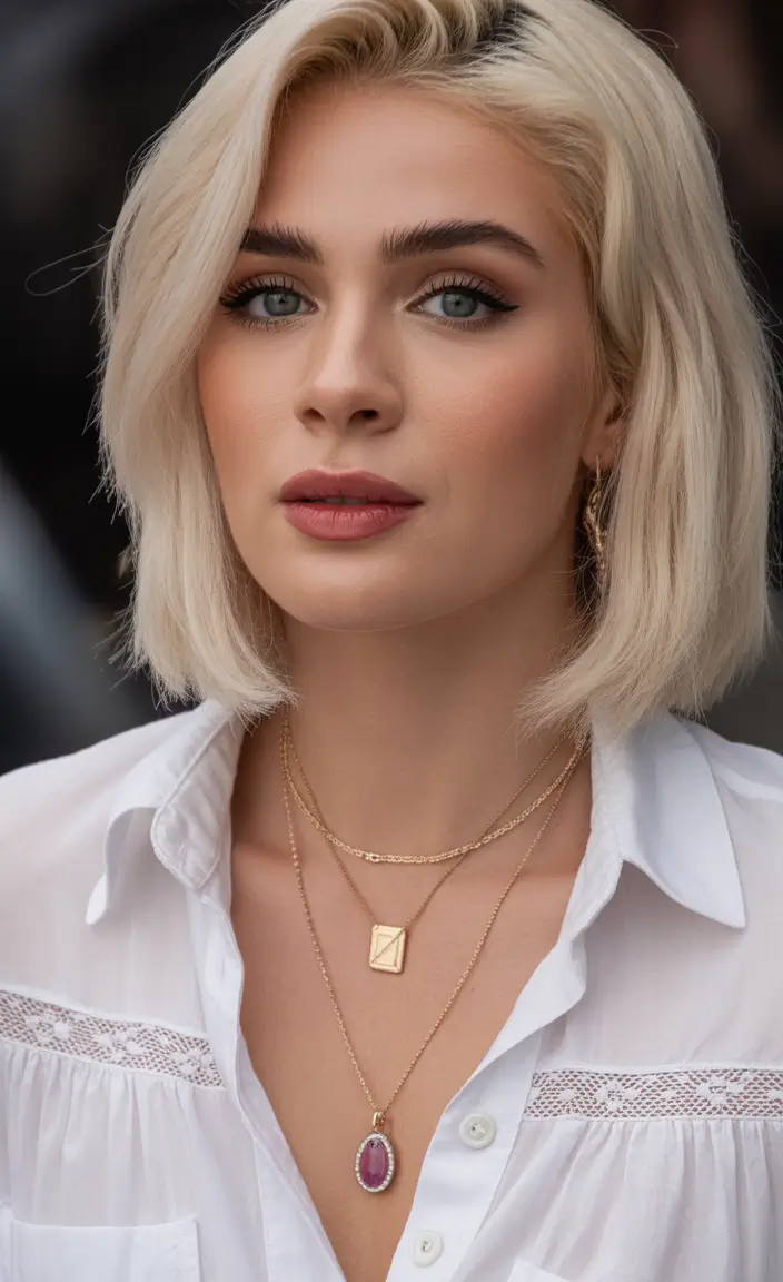 spring bob haircut Textured Blonde Bob With Effortless Movement