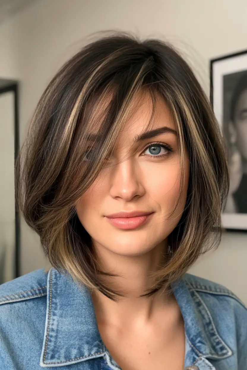 spring bob haircut Graduated Brown Bob With Natural Movement