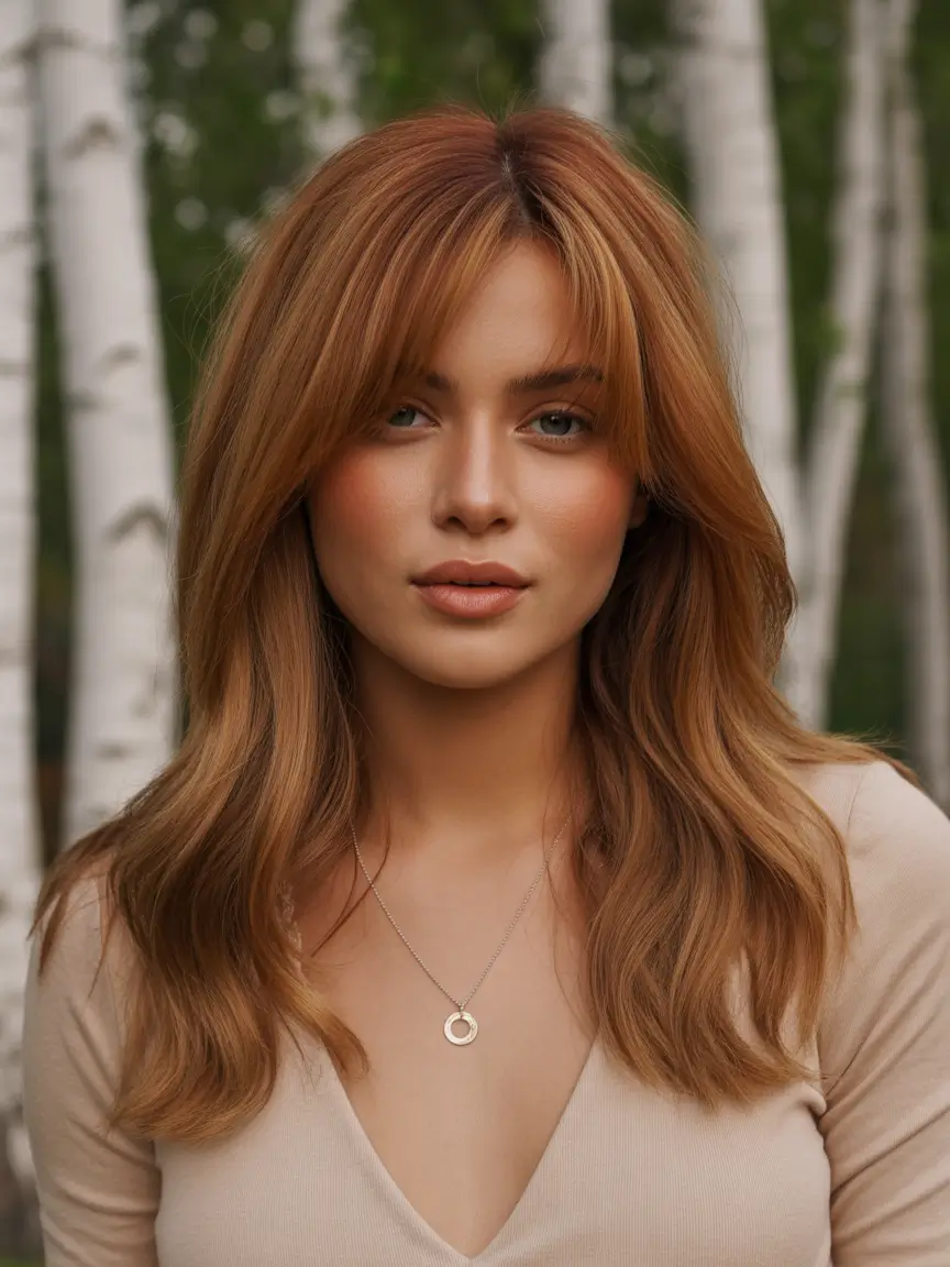 spring hair color for tan skin Copper Layers