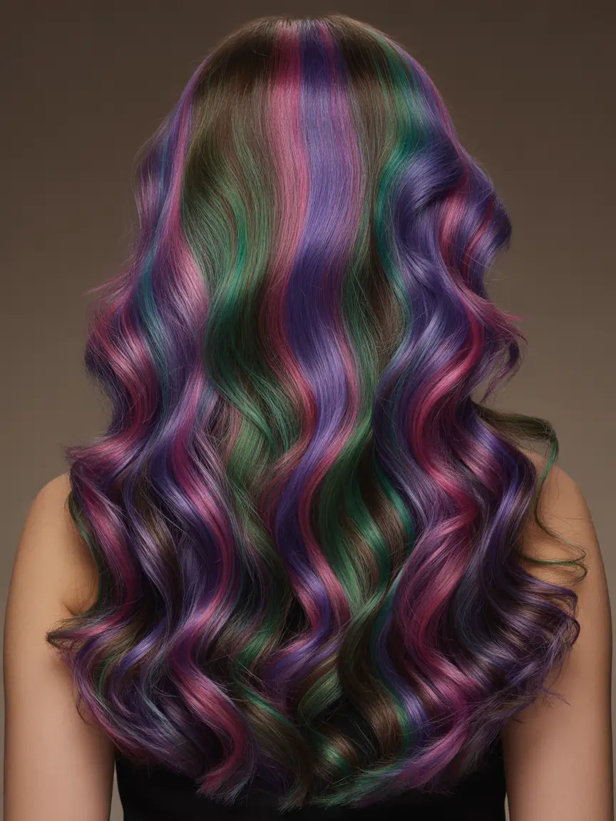 spring hair color for tan skin Jewel Toned Waves