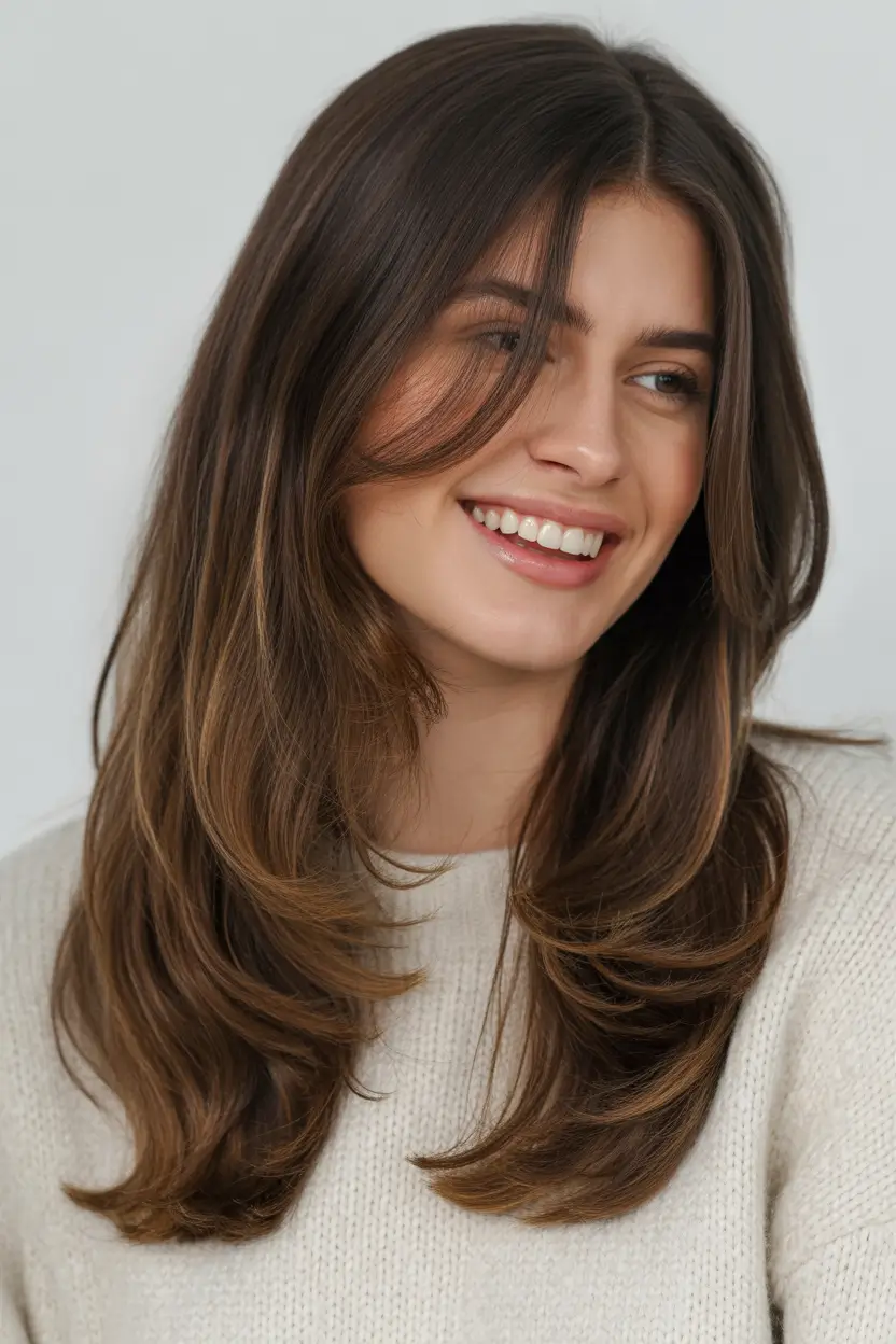 spring long haircut Classic Long Layers with a Soft Blowout Finish