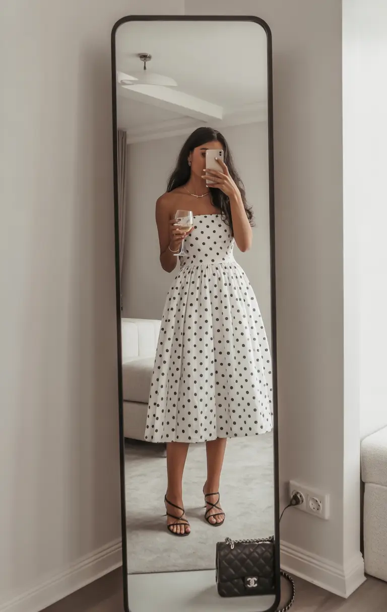 casual spring outfits Polka Dot Romance as the Cutest Spring Dress Moment