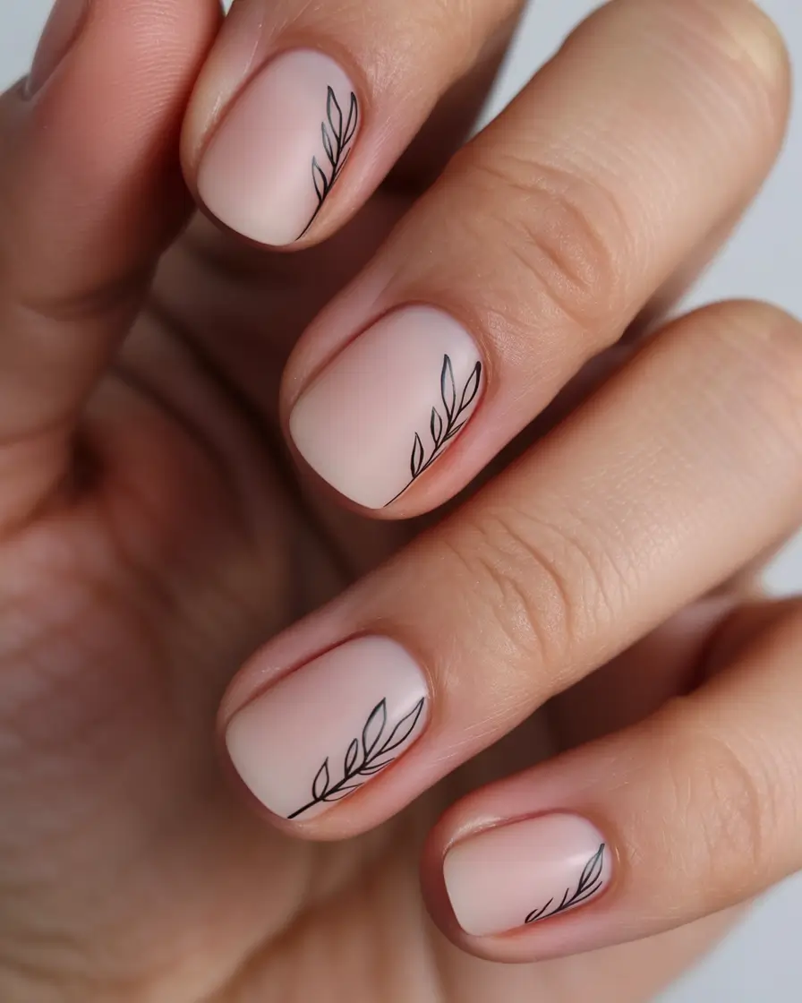 23 elegant colorful spring nails 2026 Soft Botanical Minimalism for a Fresh Seasonal Reset