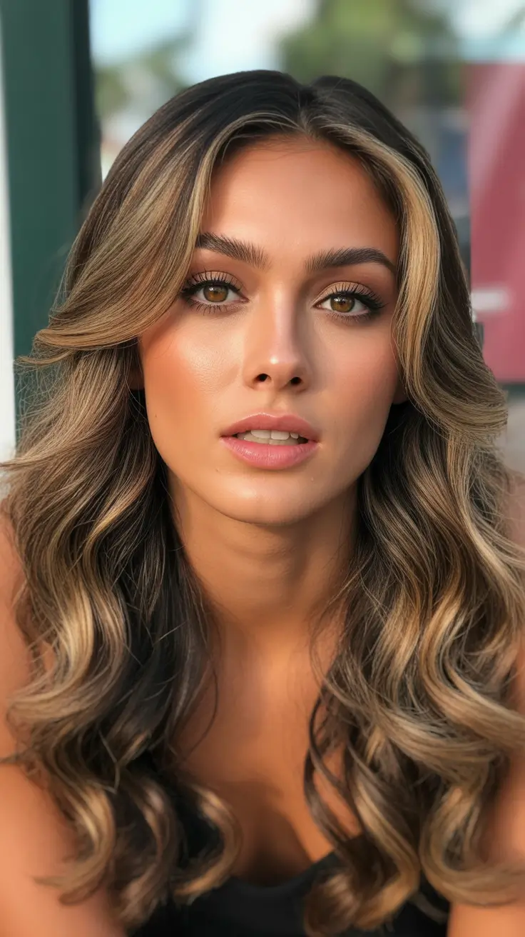 spring balayage hair color Neutral Beige Balayage With Effortless California Glow