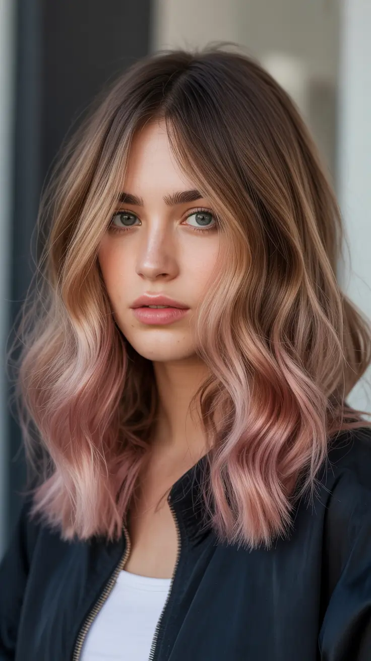 spring balayage hair color Soft Blush Blonde Balayage With Light Spring Energy