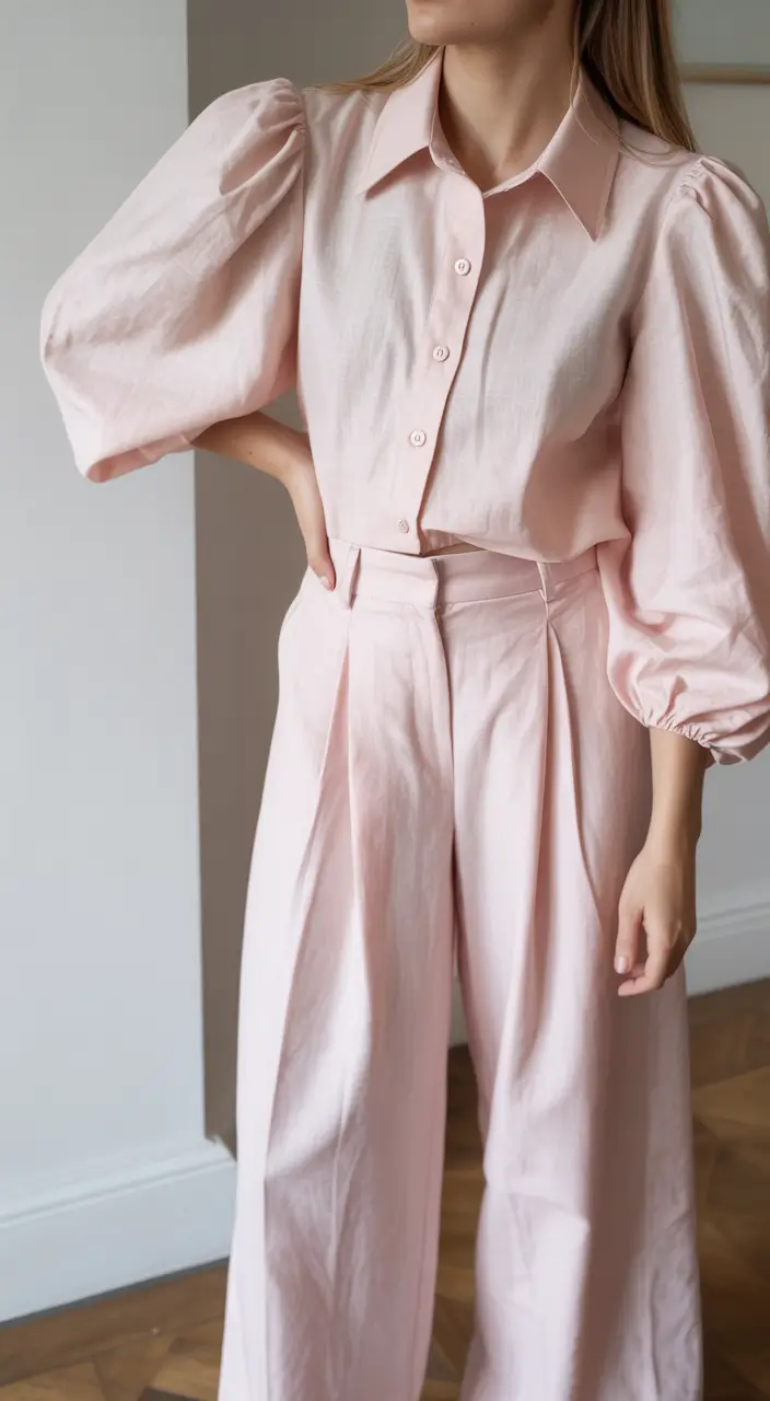 25 elegant spring business casual outfits 2026 The Soft Pink Set That Proves Pastels Can Be Powerful