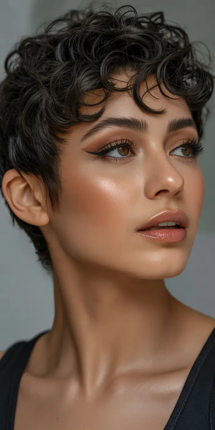 spring haircuts 2026 Curly Textured Crop With Effortless Movement