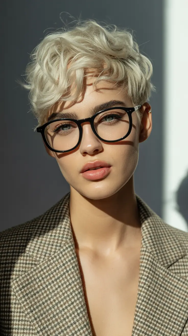 spring haircuts 2026 Modern Textured Pixie With Soft Edge