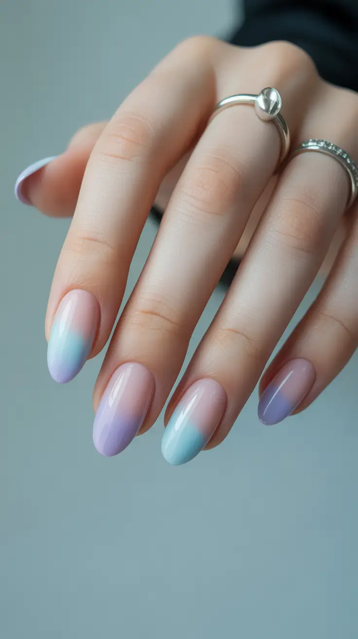 spring nail art Dreamy Pastel Ombre for Soft Spring Transitions