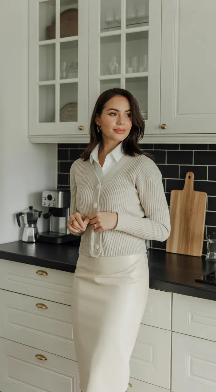 spring work outfits Soft Neutrals for Everyday Office Calm