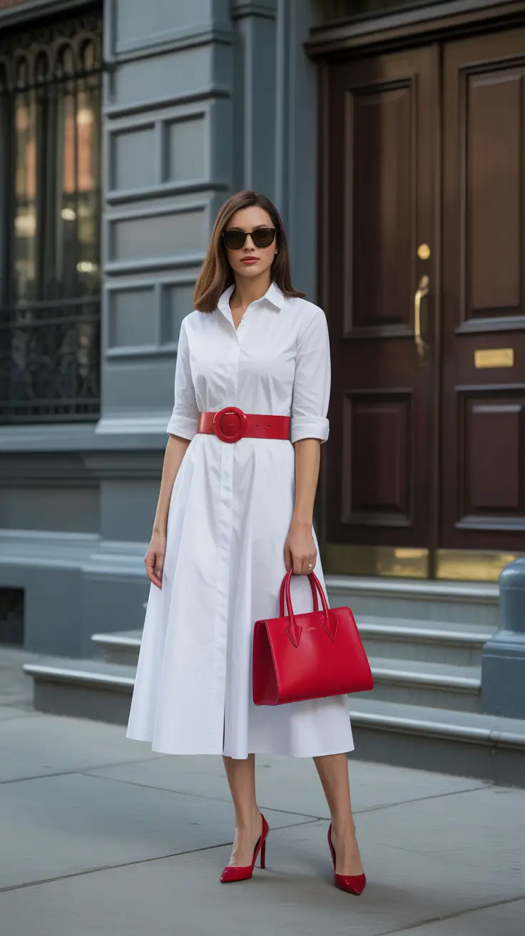 Spring Workwear The Crisp Shirt Dress Moment That Always Works in Early Spring