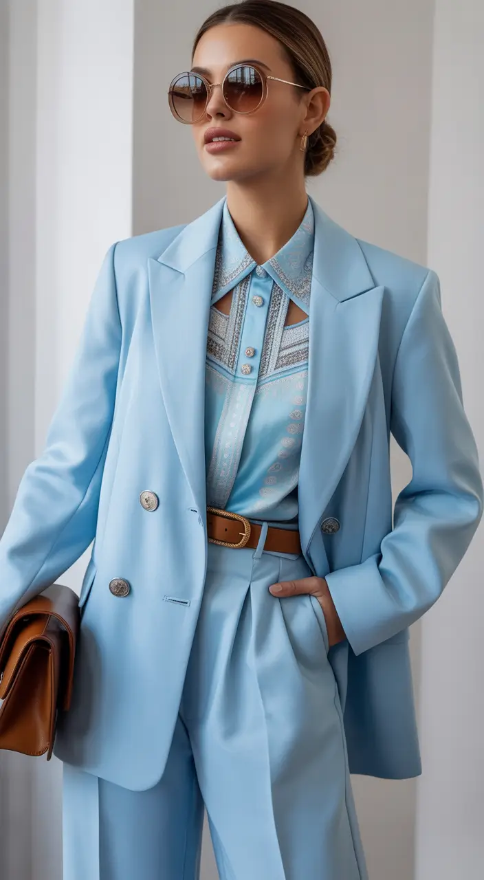 Spring Workwear Powder Blue Suiting That Feels Fresh and Bright for 2026